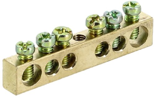 Шина IEK PEN "земля-ноль" 6х9мм 6/1 6 групп крепление по центру фото Шина IEK PEN "земля-ноль" 6х9мм 6/1 6 групп крепление по центру картинка